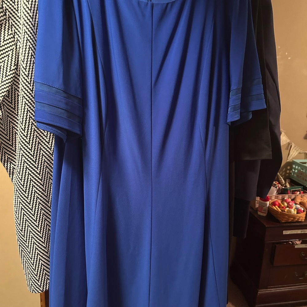 blue business dress